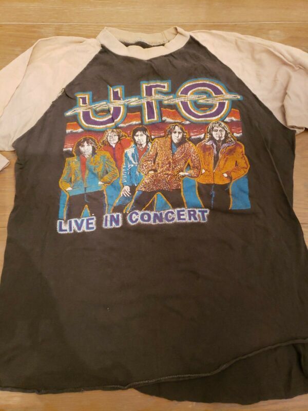 Rare 1981 Ufo Tour Band Concert Thrashed T-Shirt