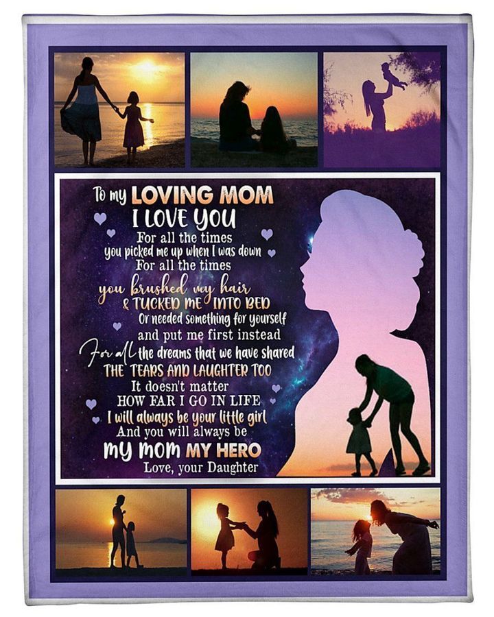 You Will Always Be My Loving Mother Lovely Message From Daughter Blanket Gift For Mom Birthday Gift Home Decor Bedding Couch Sofa Soft And Comfy Cozy