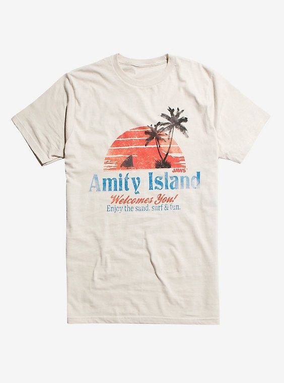 Jaws Amity Island Vintage Style Tourist shirt Multi shirt - EmprintsTOP
