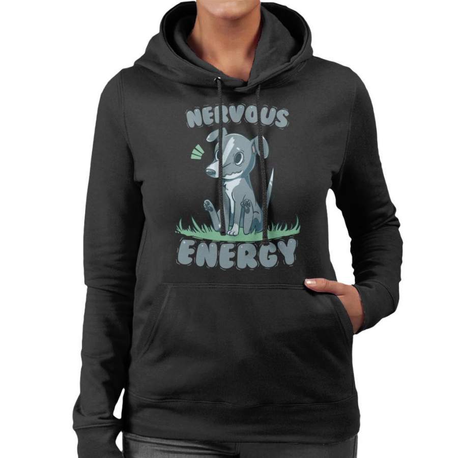 Nervous Energy Greyhound Dog Women’s Hooded Sweatshirt