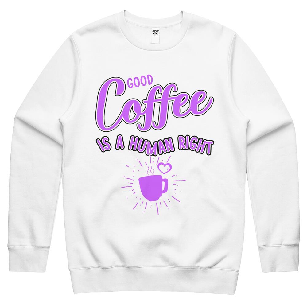 Good Iced Coffee Is A Human Right Essential (5) Crewneck Sweatshirt