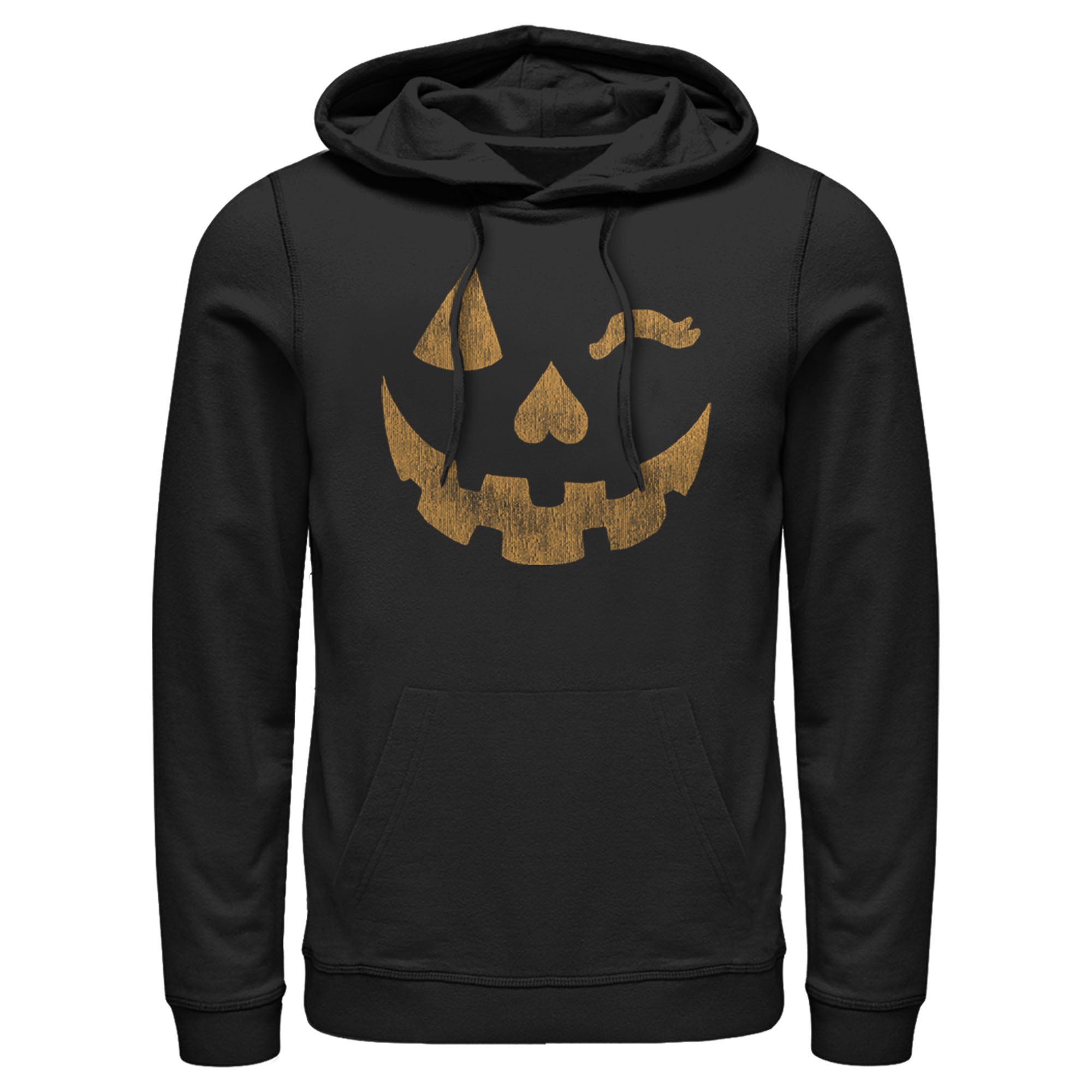 Lost Gods Men’S Halloween Jack-O’-Lantern Wink  Pull Over Hoodie