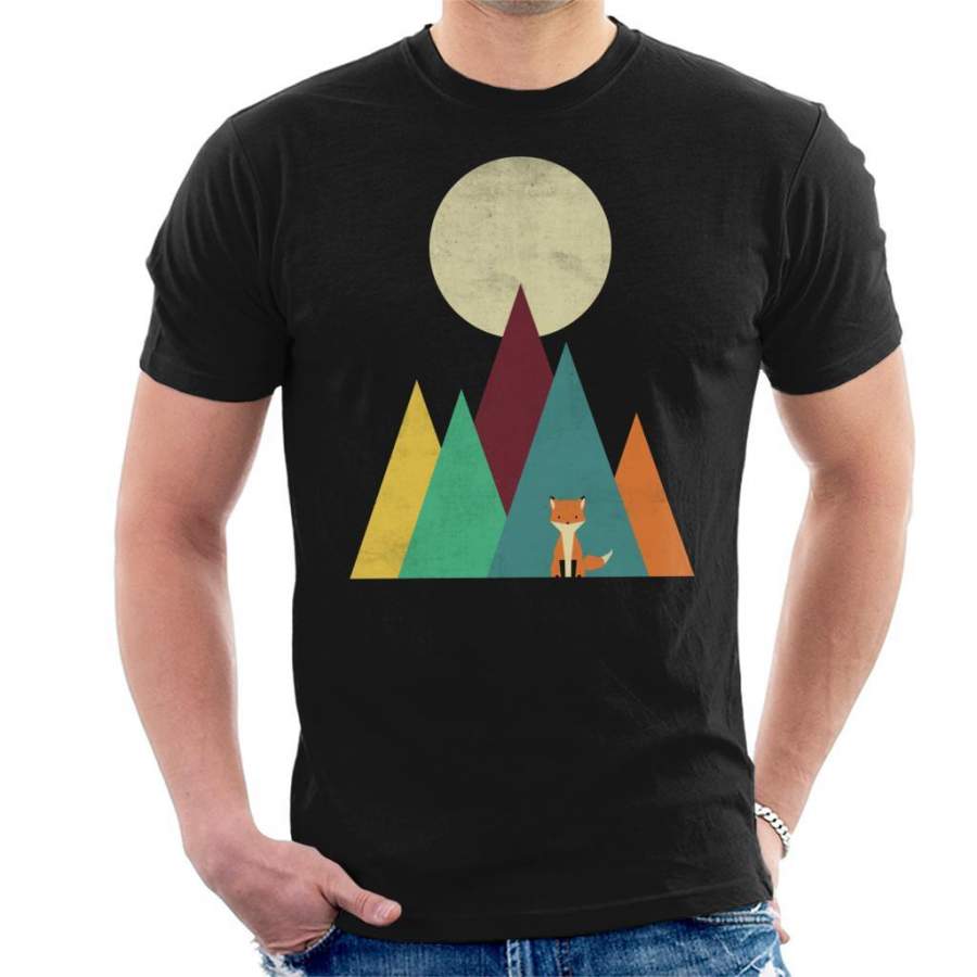 Red Fox Mountain Moonlight Men’s T-Shirt