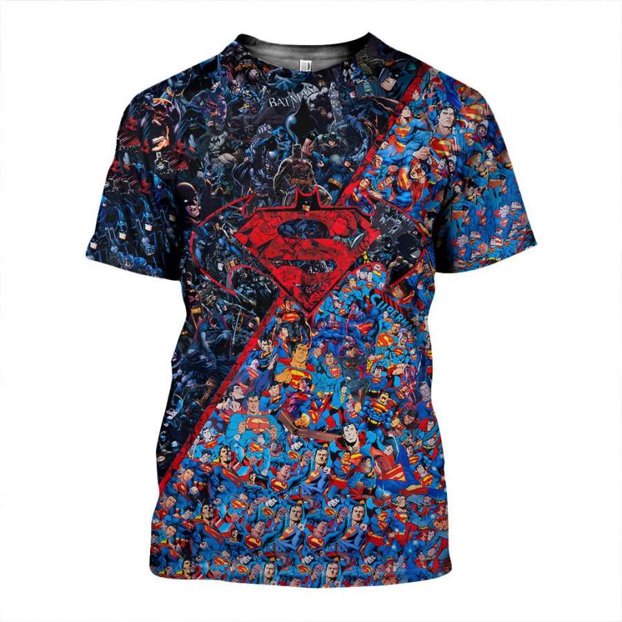 3D All Over Printed Batman VS Superman Shirts and Shorts