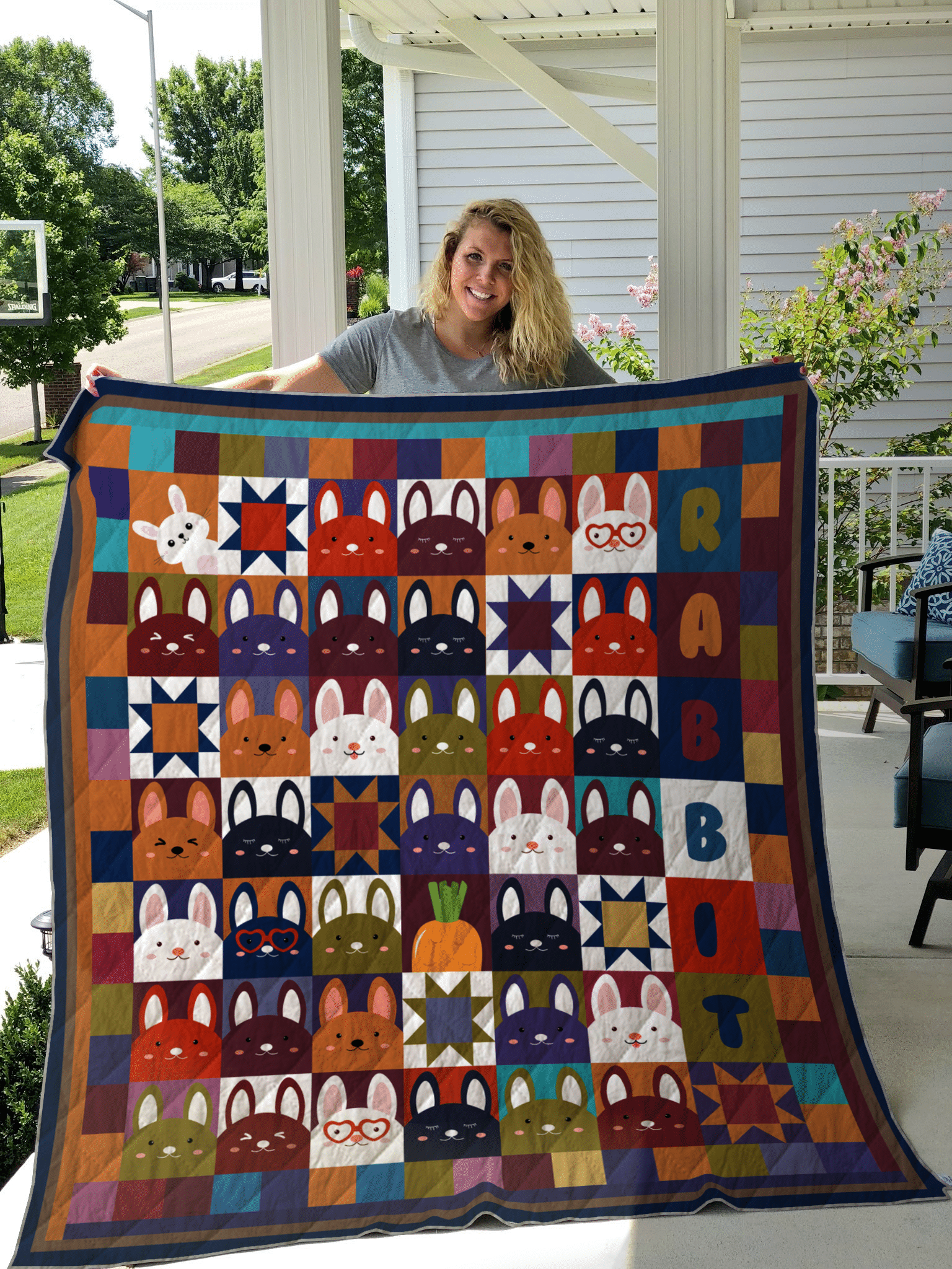 Rabbit HM280527 Quilt Blanket