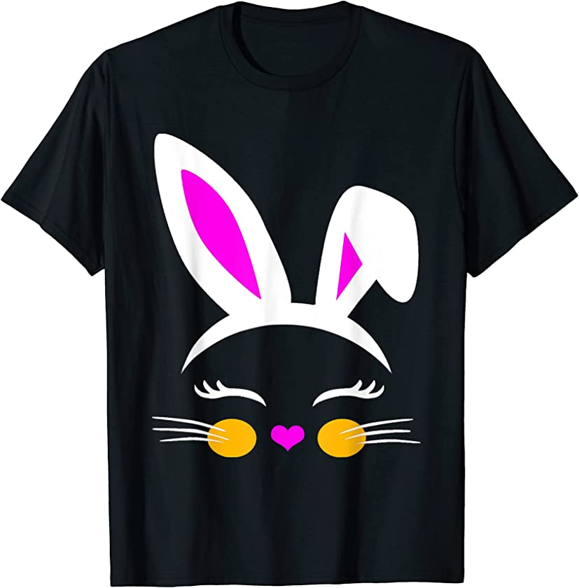 Cute Easter Bunny T Shirt Gift For Teen Tween Little Girl T-Shirt