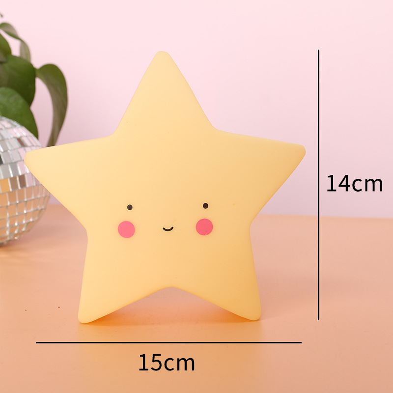 4 Colors Star Led Night Light Creative Bedroom Decoration Light Baby Feeding Lamp Bedside Night Light Children'S Luminous Toy Alx