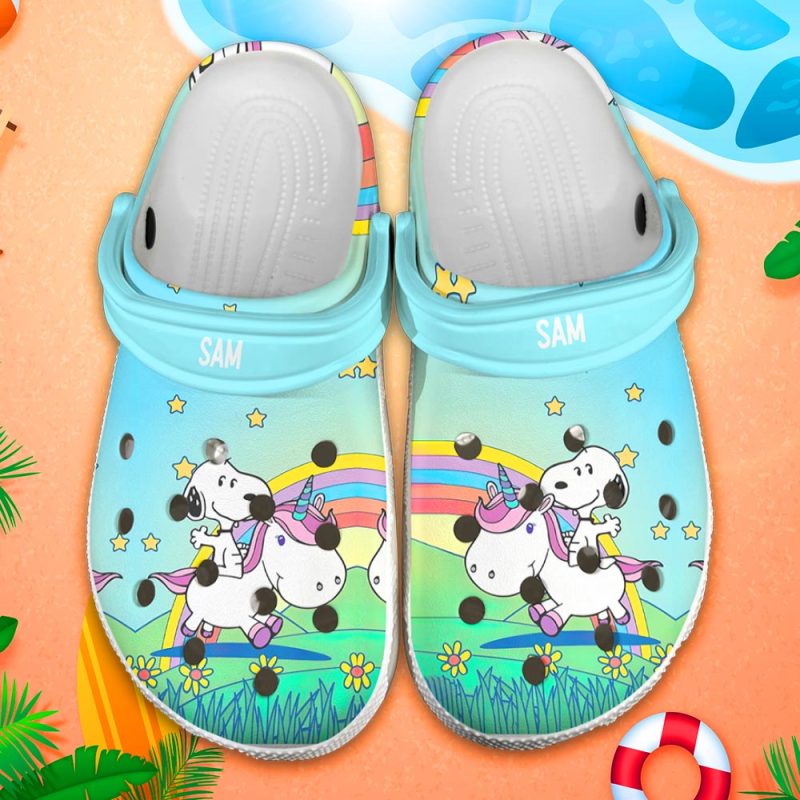 Snoopy Crocs Crocband Clogs Comfortable Shoes for men women New