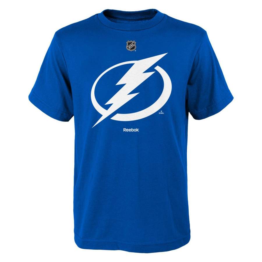 YOUTH Tampa Bay Lightning Reebok primary logo T Shirt Blue