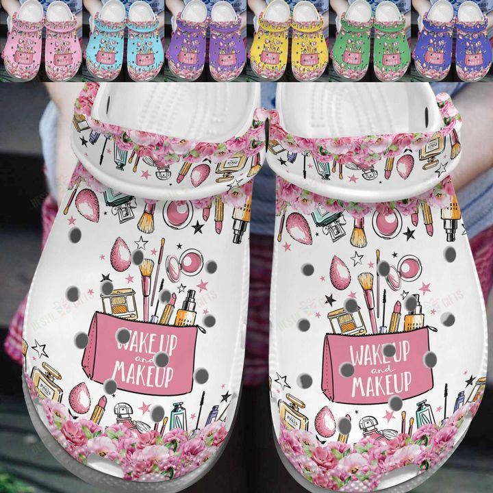 Makeup White Sole Wake Up And Makeup Crocss Classic Clogs Shoes For Men Women Kids