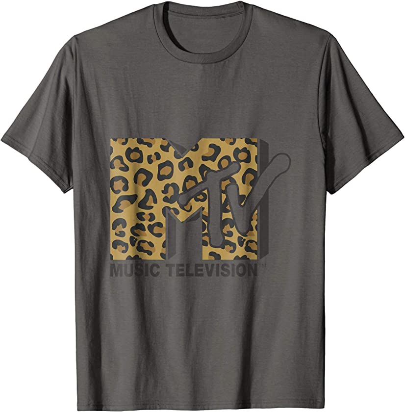 Classic MTV Leopard Print Logo T- Shirts