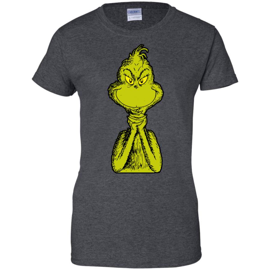 Dr. Seuss Classic Sly Grinch Men/Women T shirt - ReadingLLC