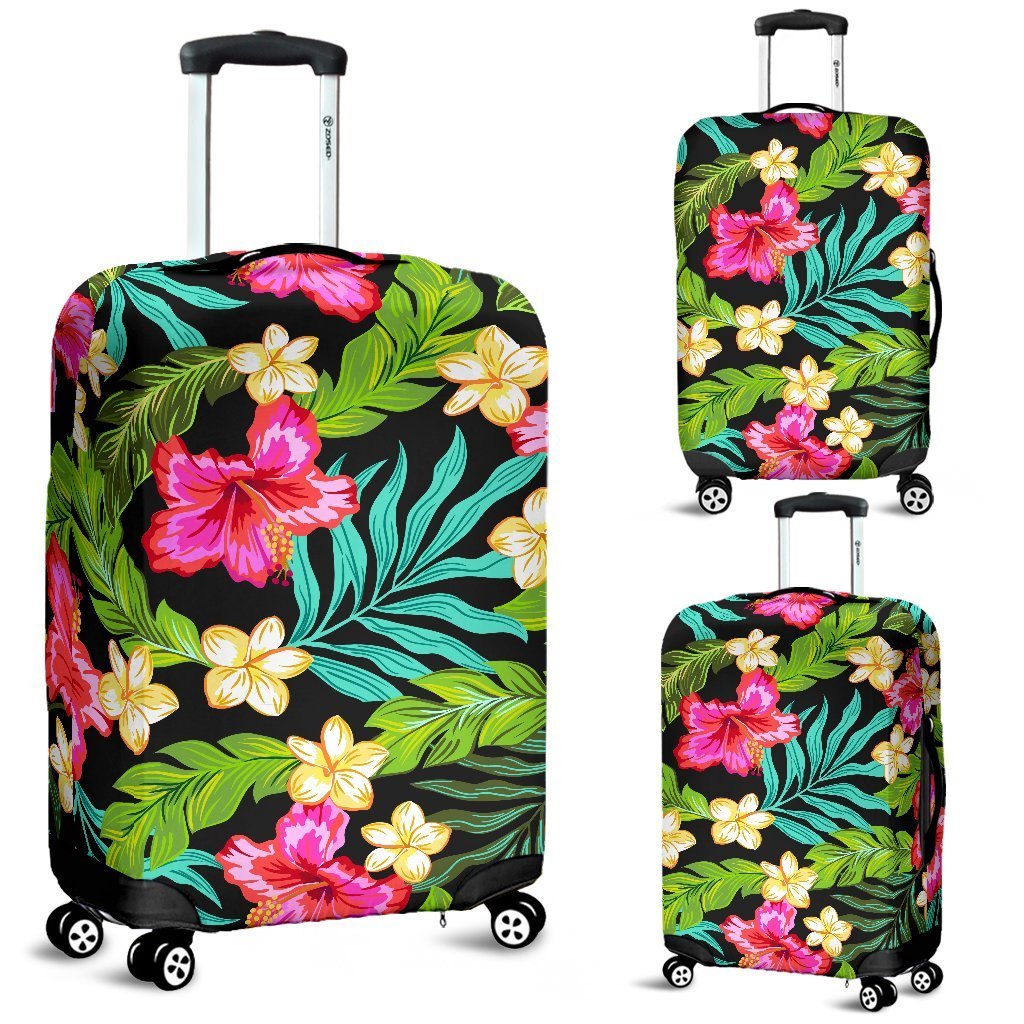 Hibiscus Colorful Hawaii Flower Luggage Cover Protector Suitcase Fashion Travel Camping Ha6981