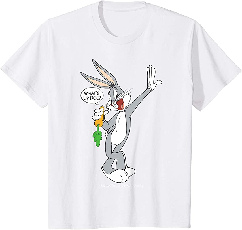 Kids Looney Tunes Bugs Bunny What’s Up Doc Portrait T-Shirt