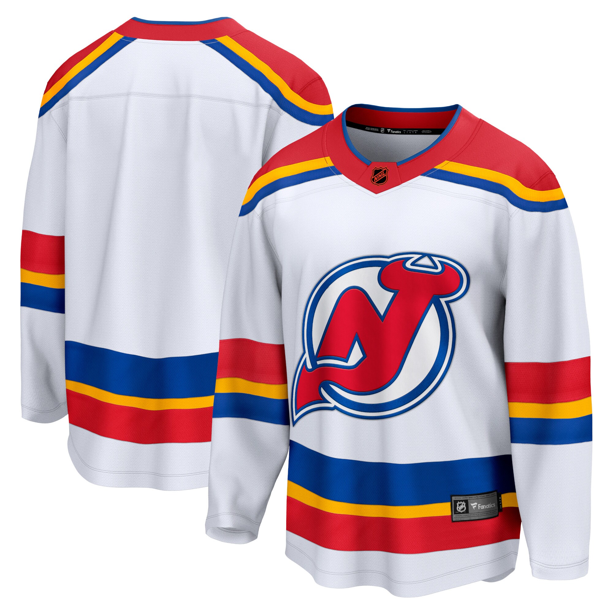 Men's New Jersey Devils White Special Edition 2.0 Breakaway Blank Jersey