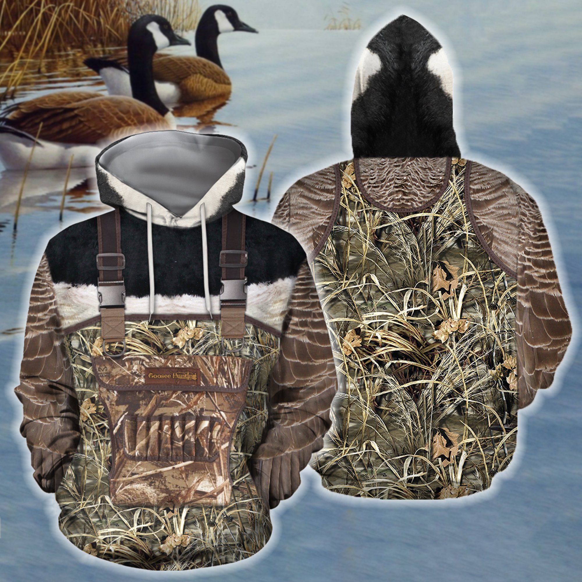 3D All Over Printed Goose Hunting Camo Outfit Cover