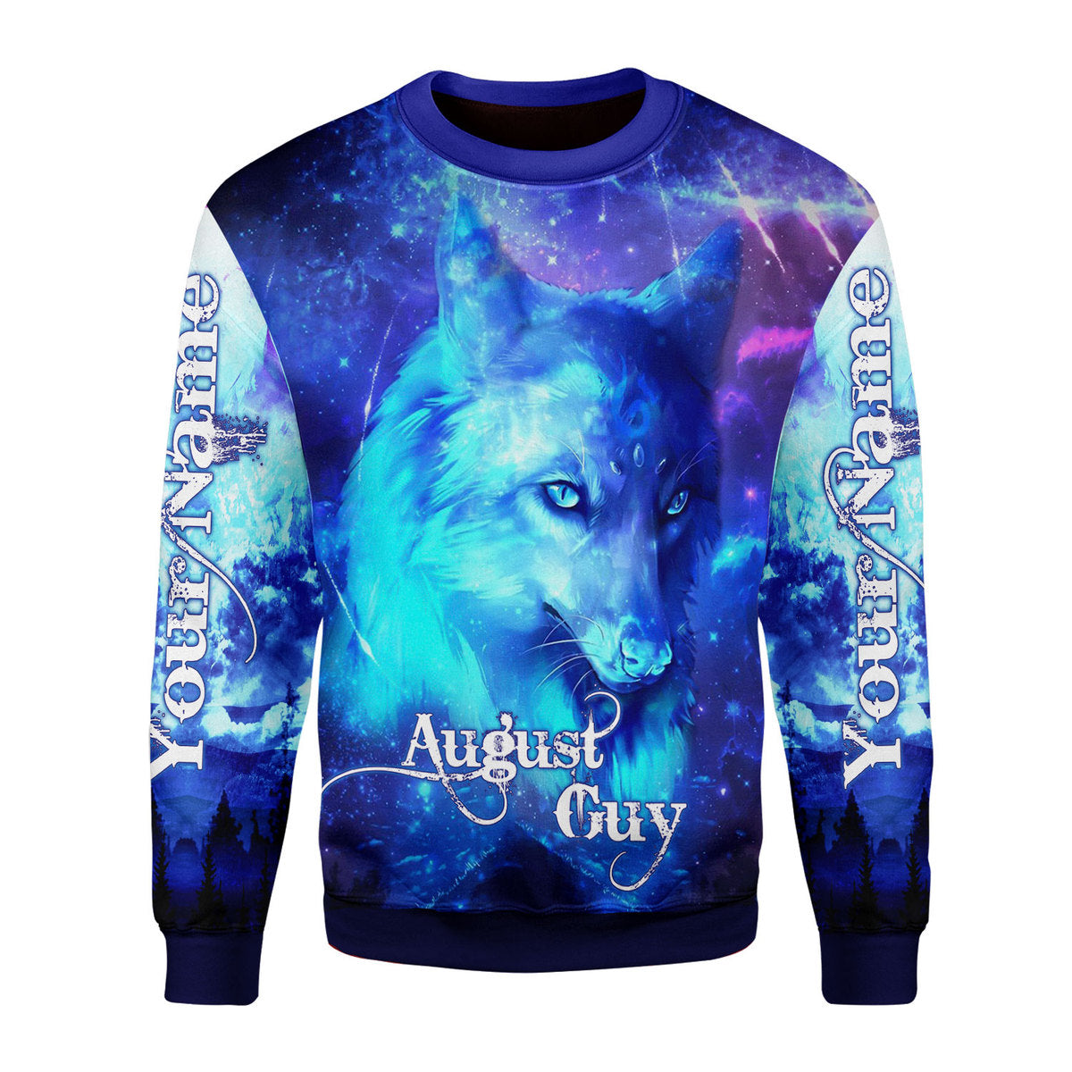 Customspig Personalized Ugly Sweater August Guy He’S Up All Over Printed