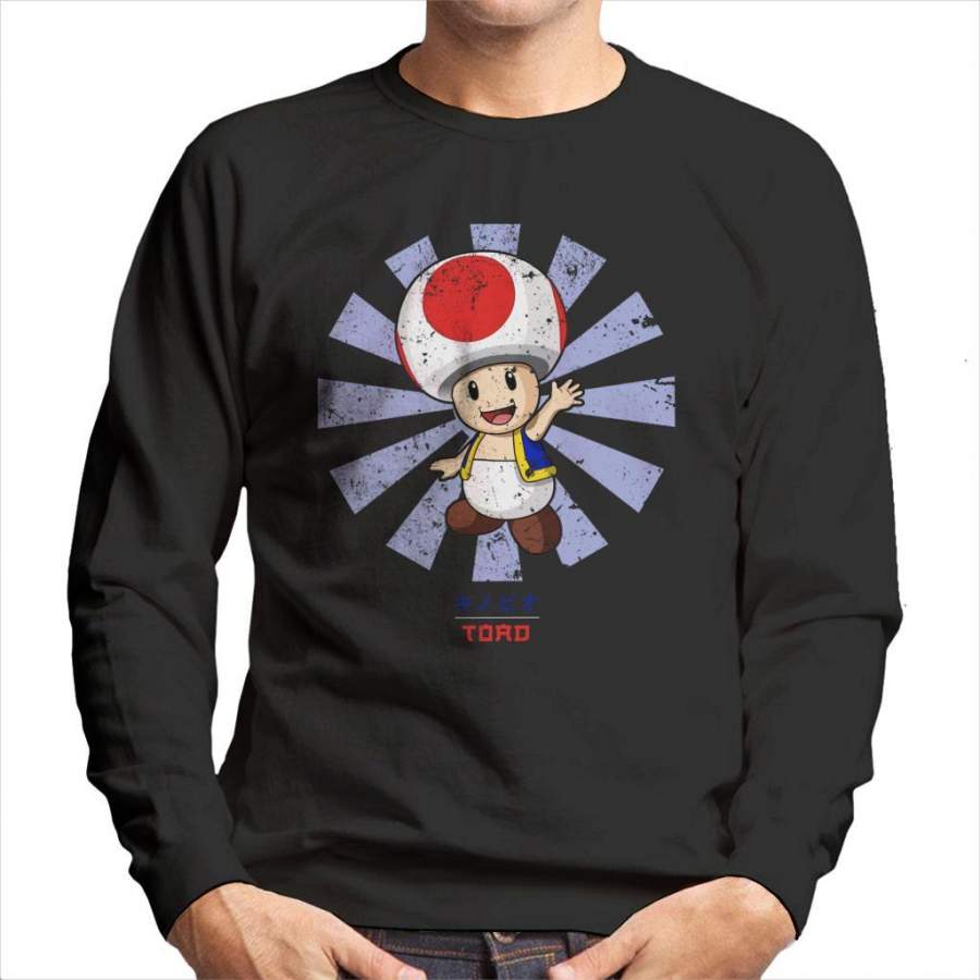 Toad Retro Japanese Super Mario Men’s Sweatshirt