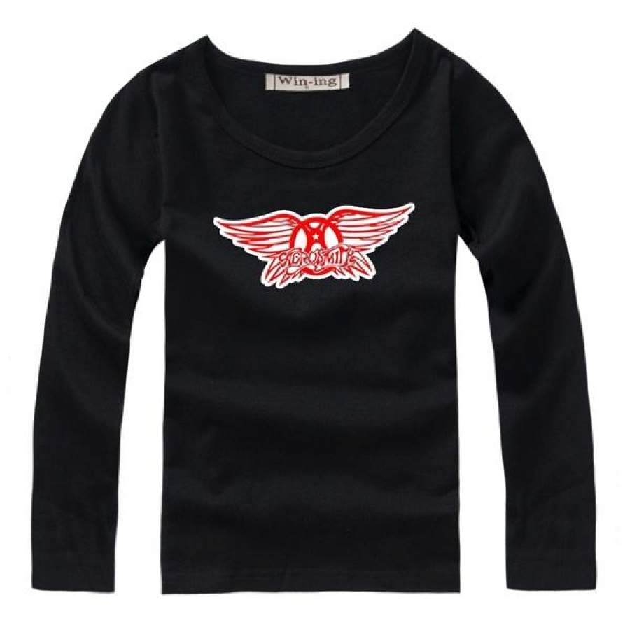 Aerosmith Classic Rock Music Steven Tyler Kids Long Sleeve T-Shirt