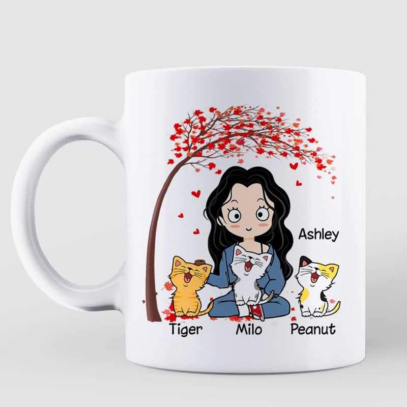 Valentine Had Me At Meow Personalized Mug