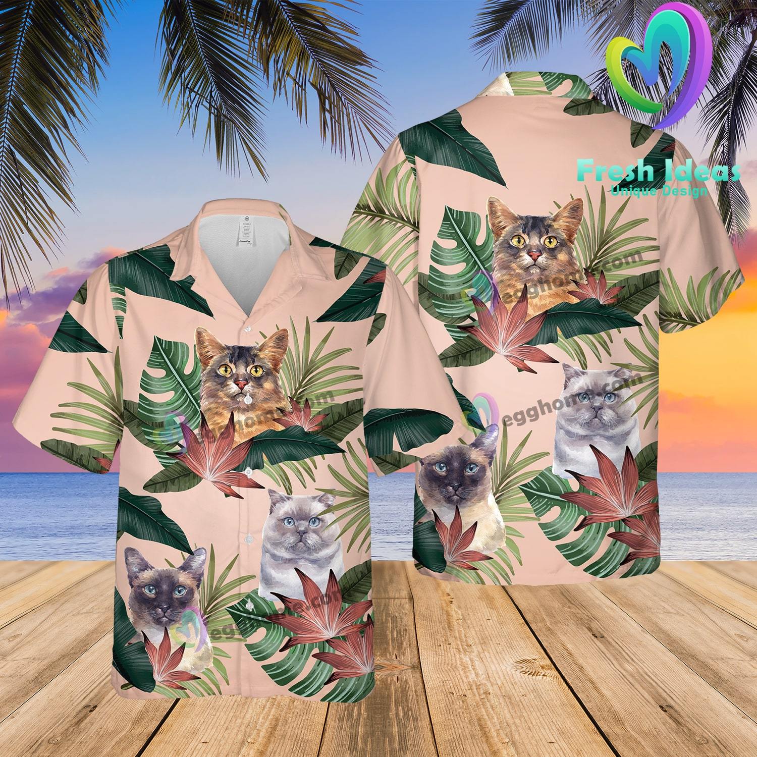 Best Cat Lovers Ever Summer Hawaii Beach Shirt Ha14505