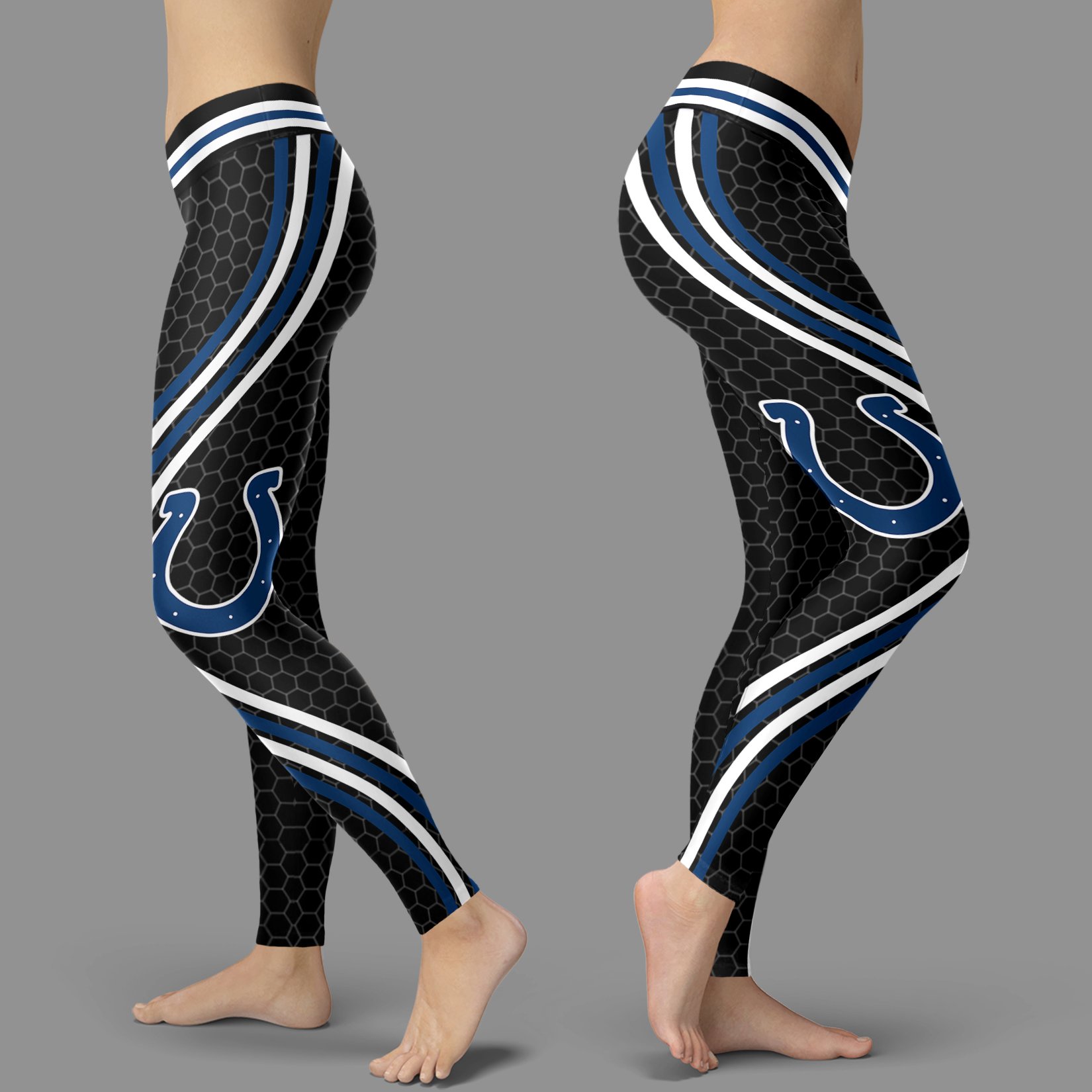 Black Curve Indianapolis Colts Leggings