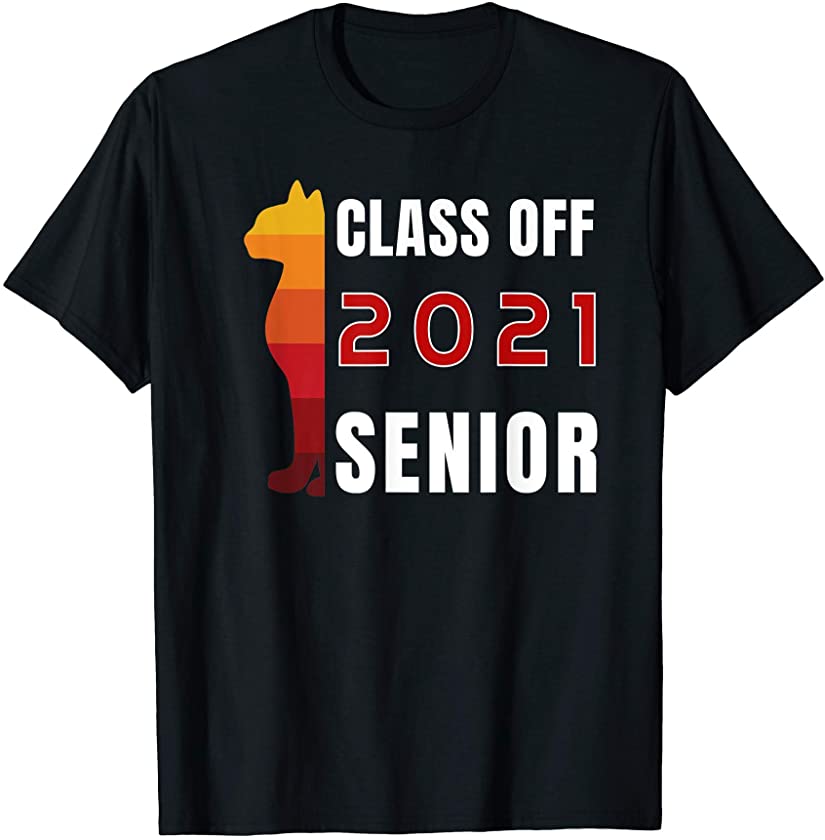 Class of 2021 Senior Cats Cute Kitten Seniors Gift T-Shirt