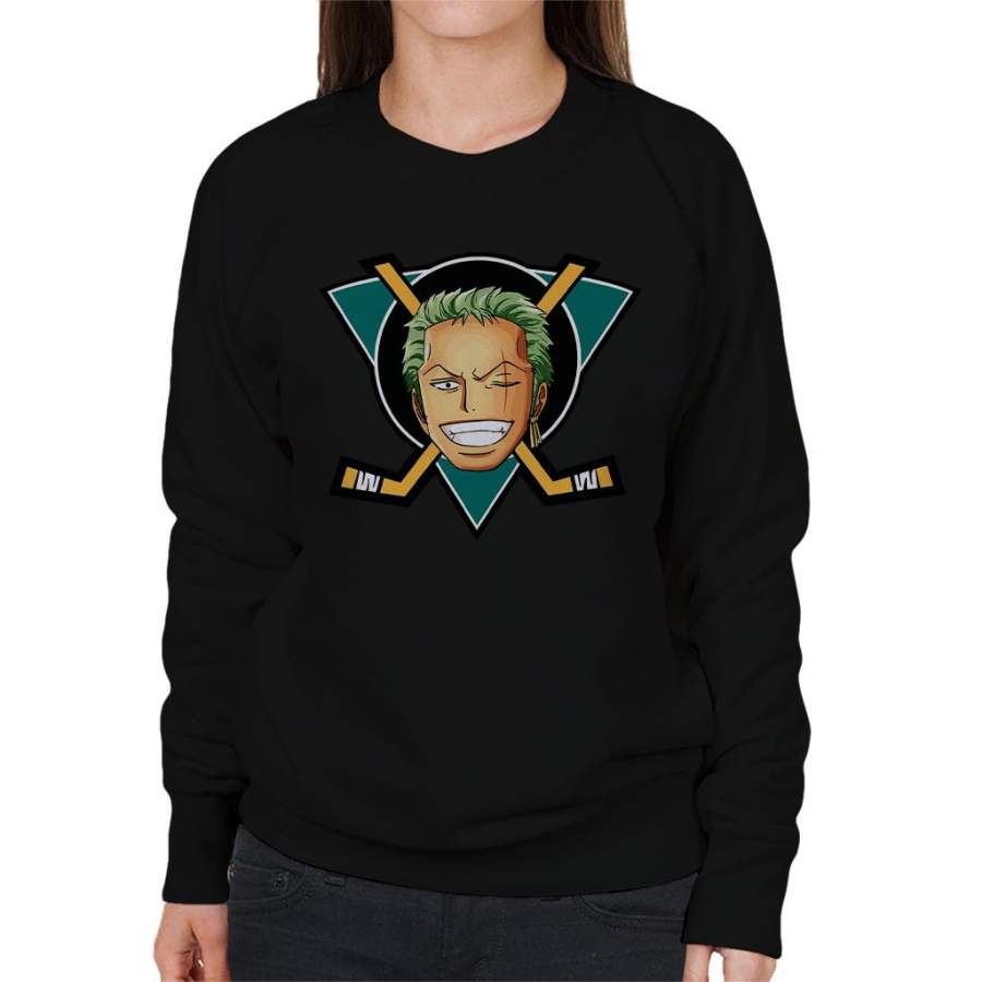Roronoa Zoro Mighty Ducks One Piece Women’s Sweatshirt