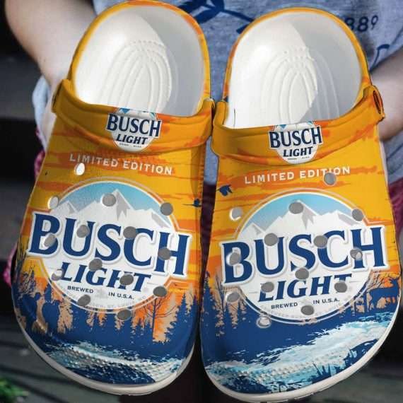 Busch Light Beer Cool Ocean Clogs Clogband Clog Comfortable Water Shoes