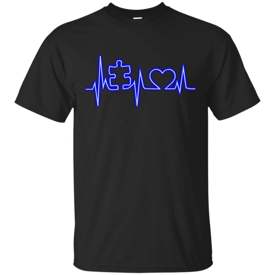 AGR Autism Puzzle Heartbeat T Shirt – Autism Awareness Shirts