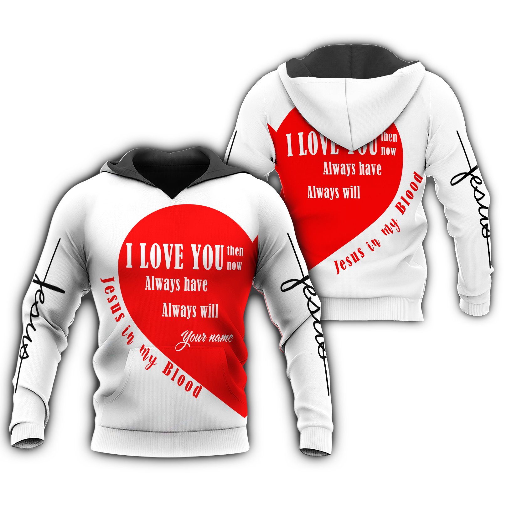 Higozy ⢠LOVE Jesus Hoodie 3D couple – SPLK141