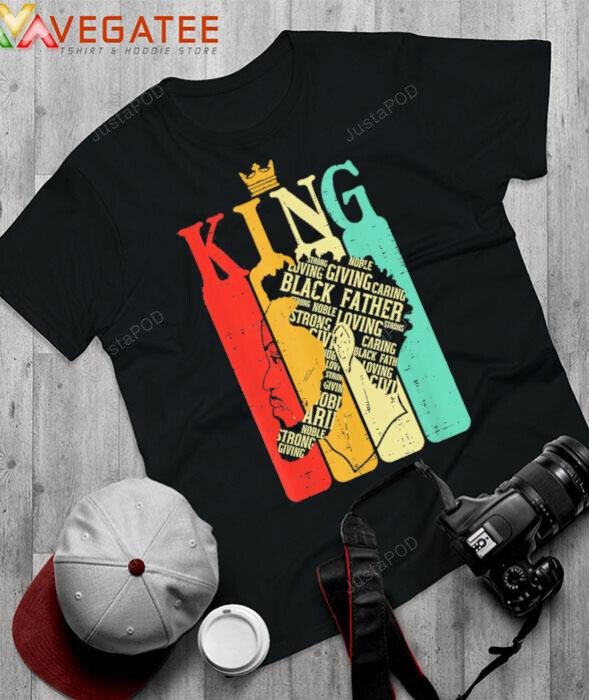 Retro King Black Dad Black History Month African American Shirt, Father’S Day Gift