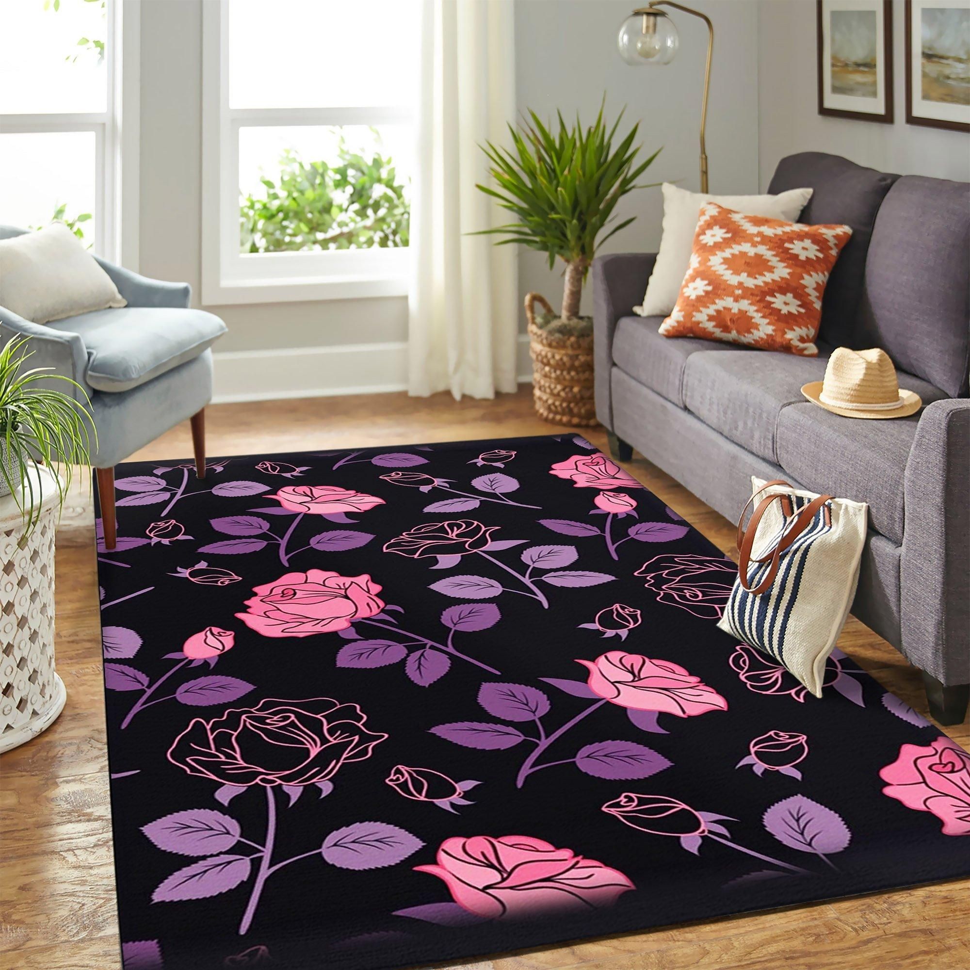 Rose Area Rug Geeky Carpet – home decor – Bedroom Living Room decor