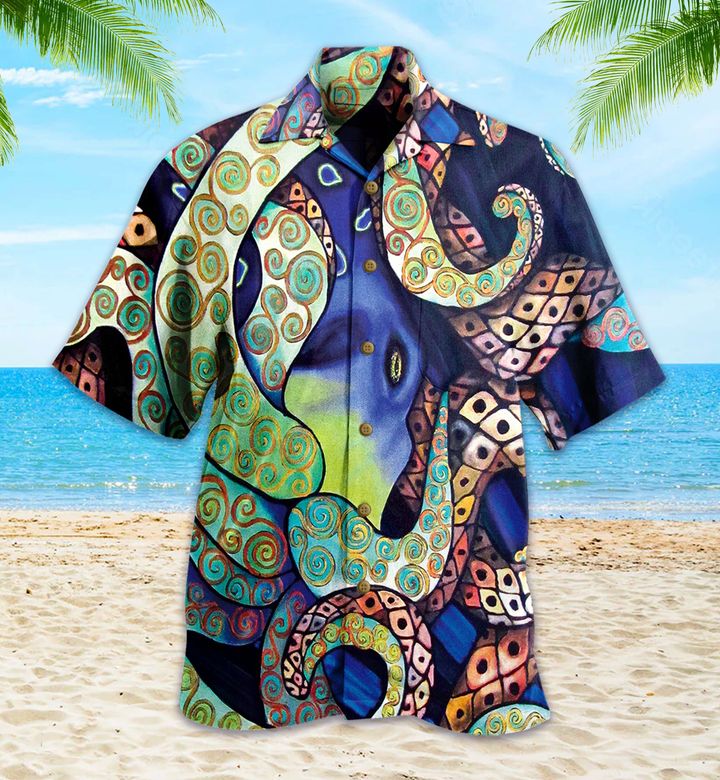 Octopus Green And Blue Hawaii Shirt Ha11812