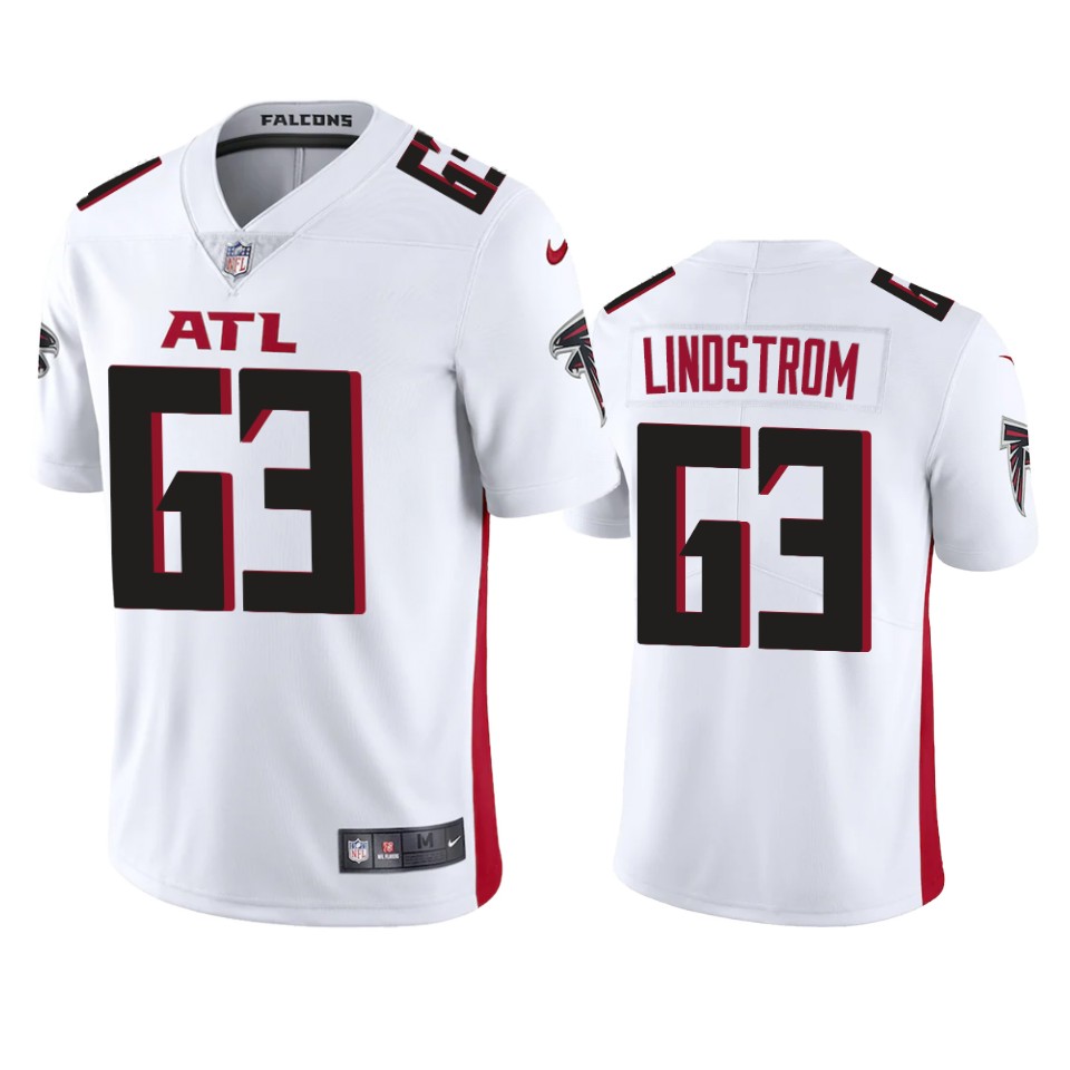 Atlanta Falcons Chris Lindstrom White 2020 Vapor Limited Jersey – Mens