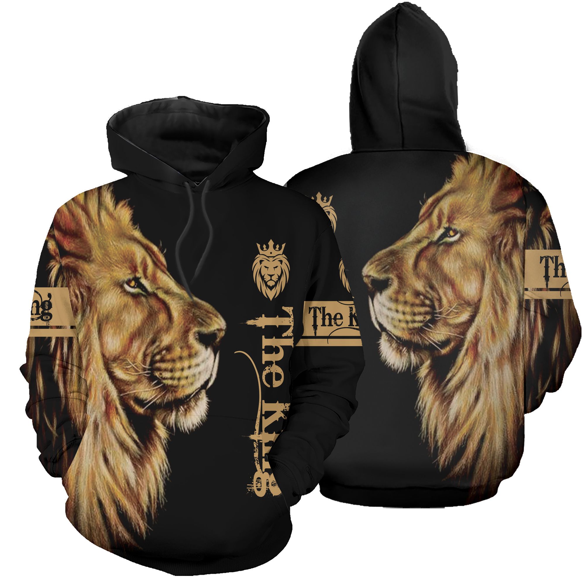 The King Lion Printed Style 3D Hoodie