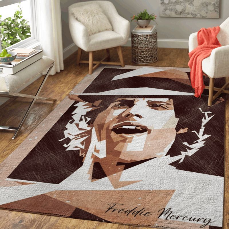 Freddie Mercury Singer 24 Area Rug Living Room And Bed Room Rug Gift Us Decor Vh3