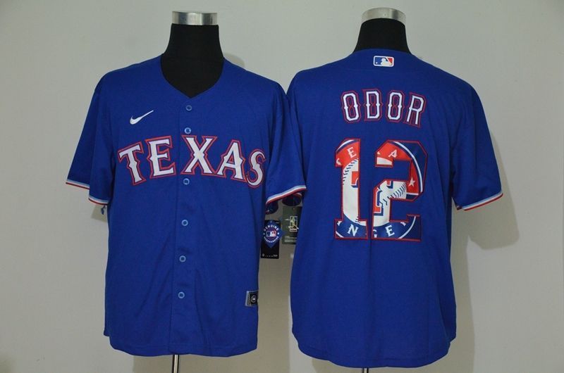 Texas Rangers Rougned Odor #122020 MLB Navy Blue Jersey