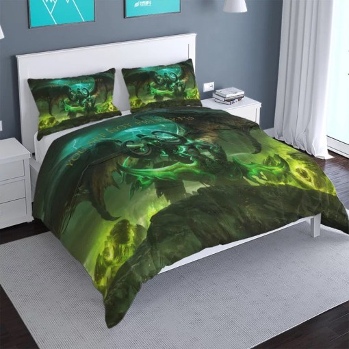 World Of Warcraft 6 Duvet Cover Pillowcase Home Decor 3D Bedding Set 326