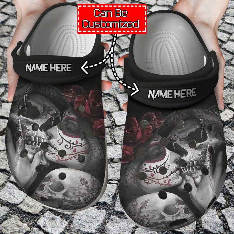 Skull Dead Kiss clog Shoes Skull Shoes