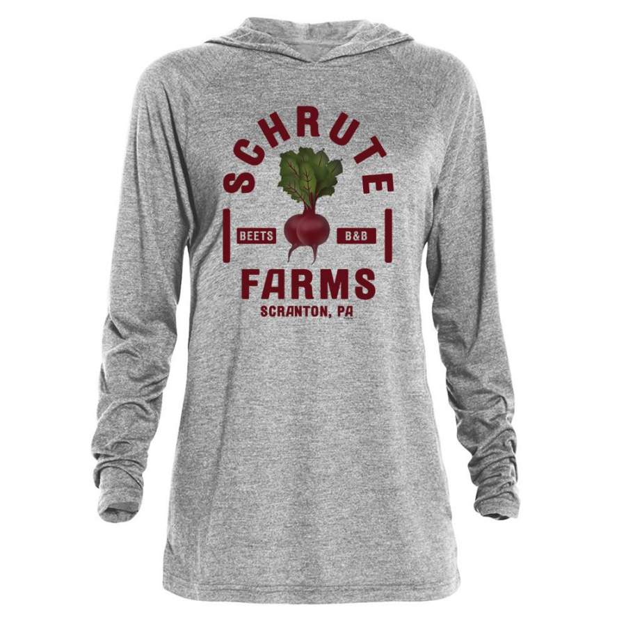 The Office Schrute Farms Tri-blend Raglan Hoodie