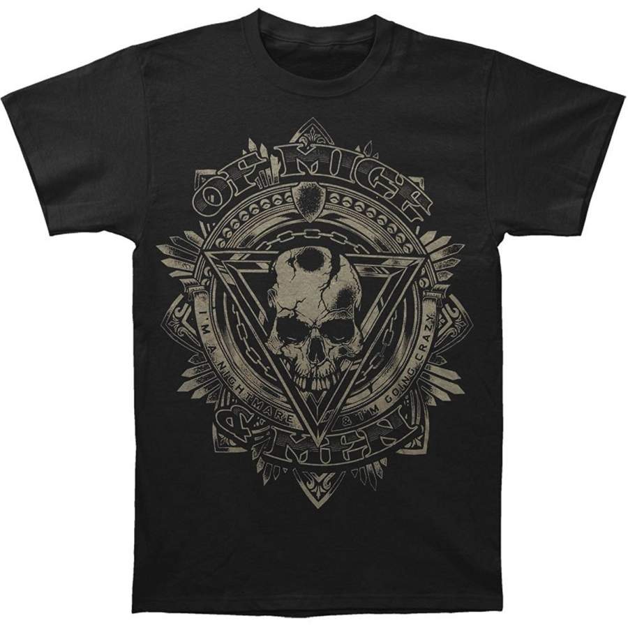 Of Mice & Men Men’S I’M A Nightmare Slim Fit Punk T-Shirt Black