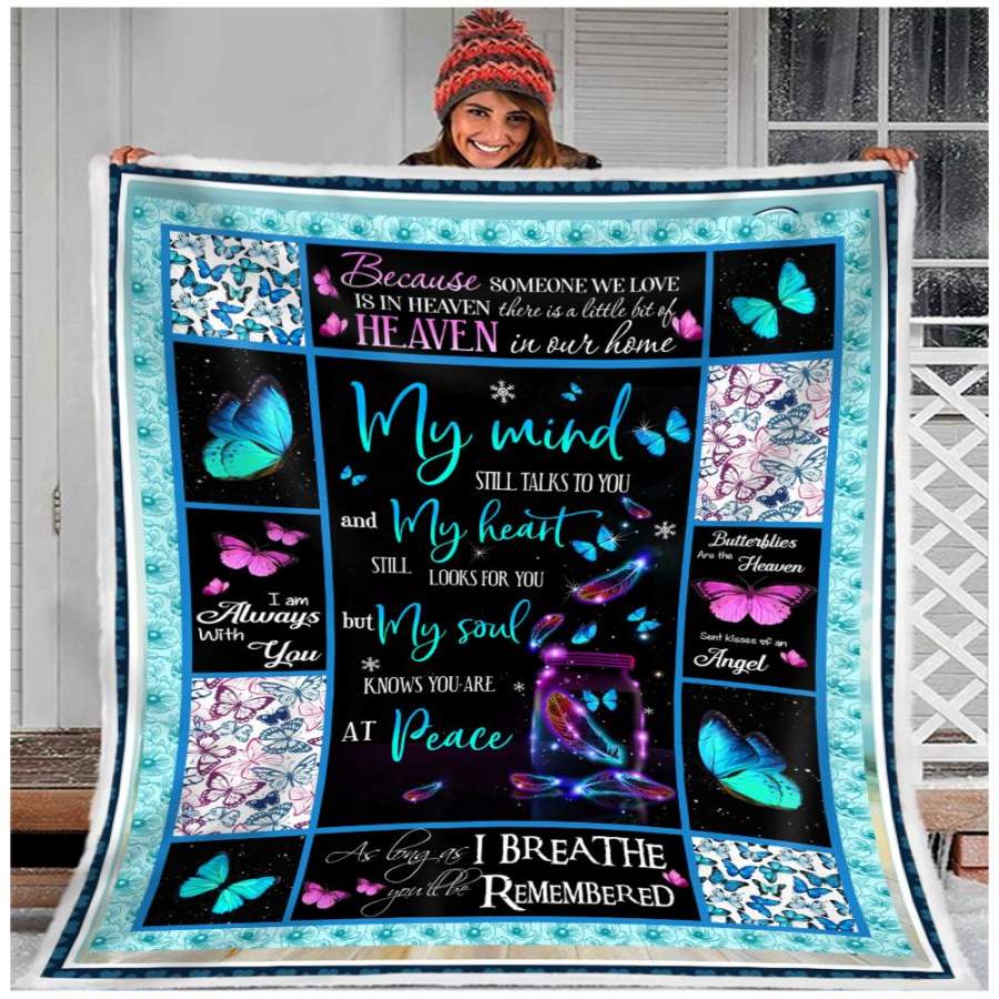 ZALOOO My Mind Butterfly Blanket