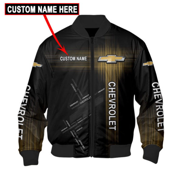 Custom Name Bomber Jacket Chevrolet, Chevrolet 3D Spring Autumn, Mens Casual Jacket Dt27