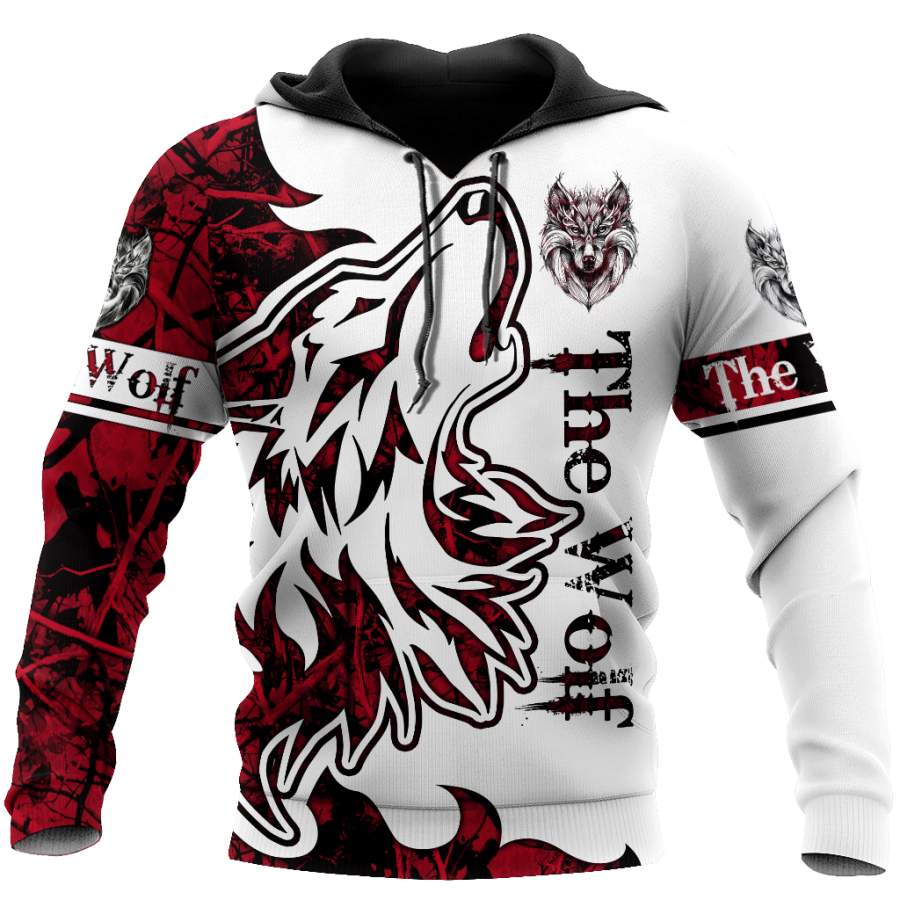 Wolf Tattoo 3D All Over Print Hoodie T Shirt For Men and Women Pi04092004