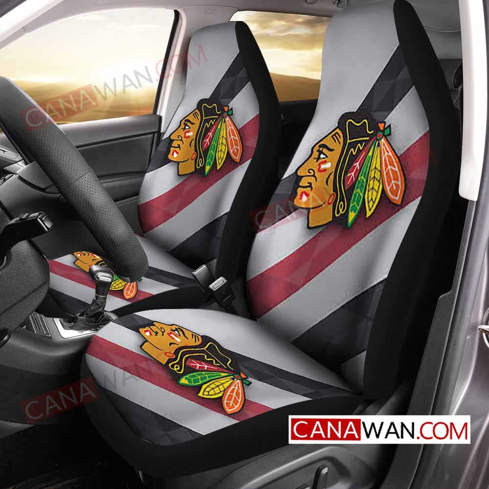 Chicago Blackhawks Style377 3D Customized Personalized Car Seat Cover