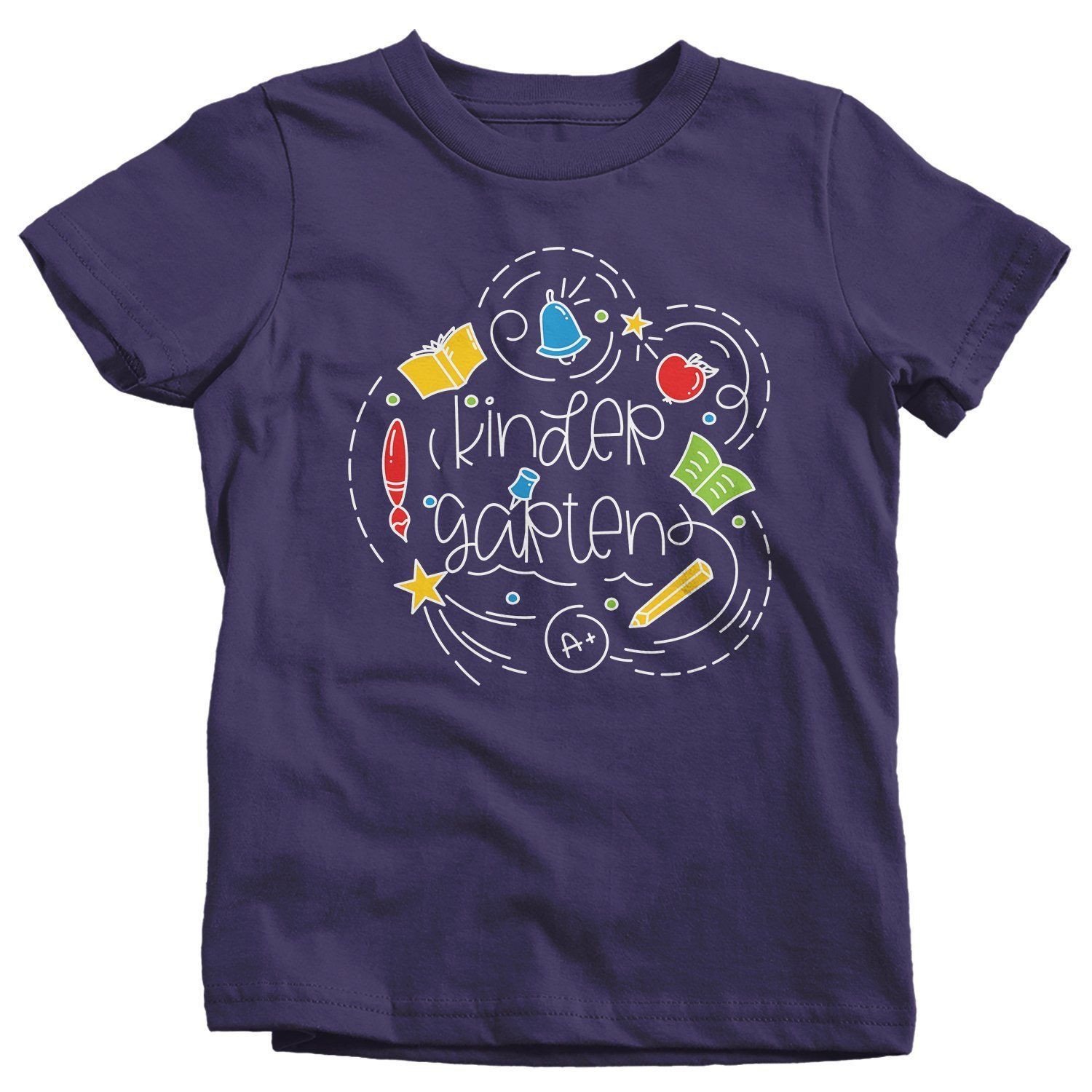 Kindergarten Shirt Kindergarten Shirt Boy S Girl S School Doodle Cute Back To Sch Shirt