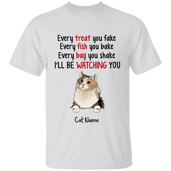 I’Ll Be Watching You Personalized Cat T-Shirt Ts-Gh189