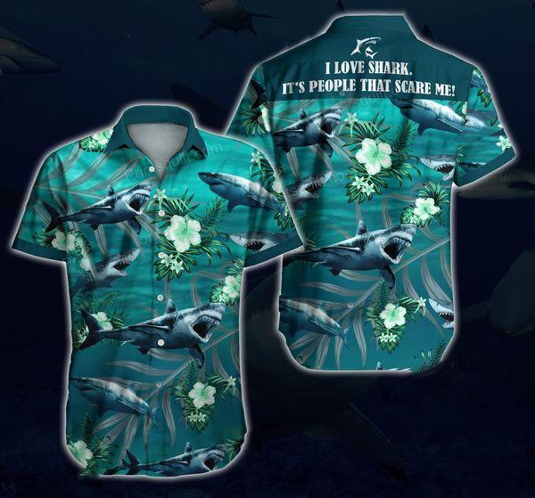 Shark Hawaiian Shirt  HW1085