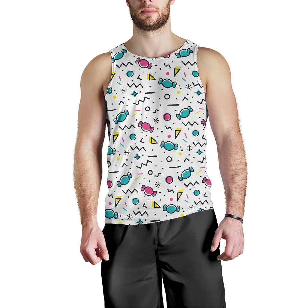 Candy Design Pattern Men Tank Top